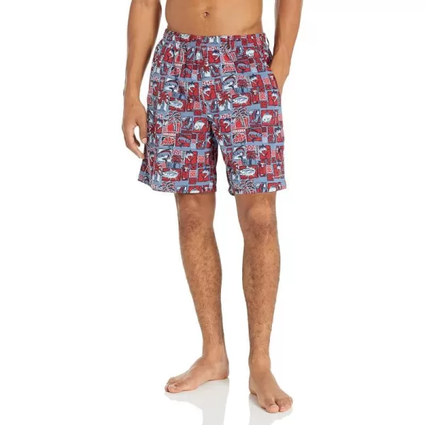 Columbia Mens Super Backcast Water ShortRed Spark Martinis and Lies Print