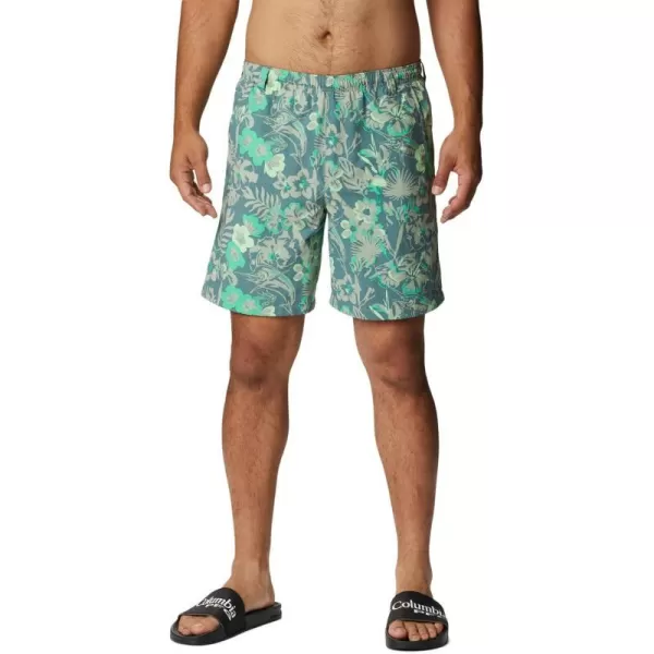 Columbia Mens Super Backcast Water ShortSafari Marlin Tropic Print