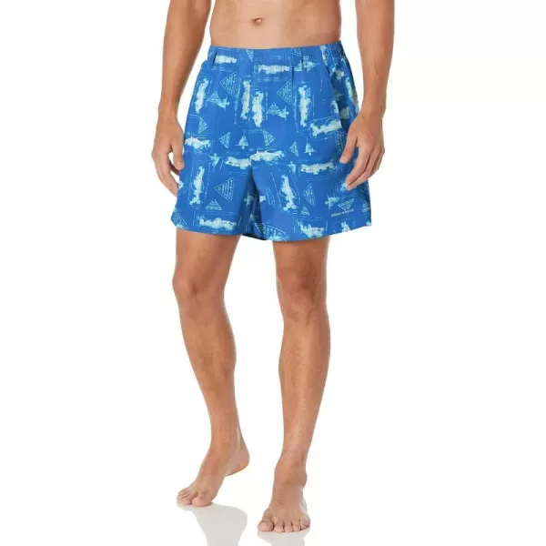 Columbia Mens Super Backcast Water ShortVivid Blue Anchors Up