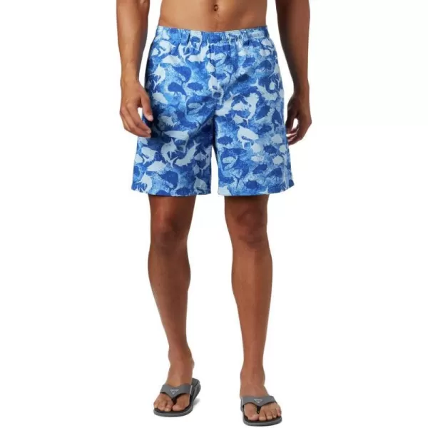 Columbia Mens Super Backcast Water ShortVivid Blue Inside Out Camo