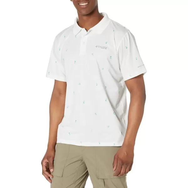 Columbia Mens Super Low Drag Offshore PoloWhite Networth