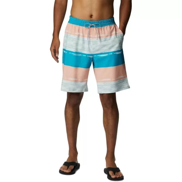 Columbia Mens Super Slack Tide Hybrid Water ShortCool Green Ikat Rainbow