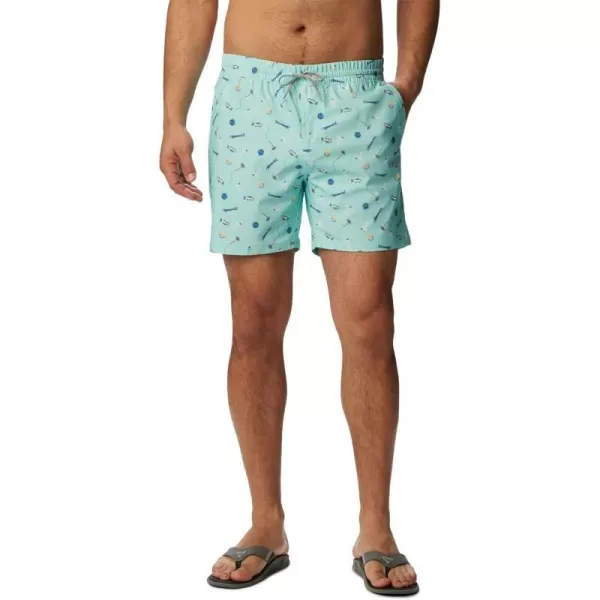 Columbia Mens Super Slack Tide Hybrid Water ShortGulf Stream Boozy Bobbers