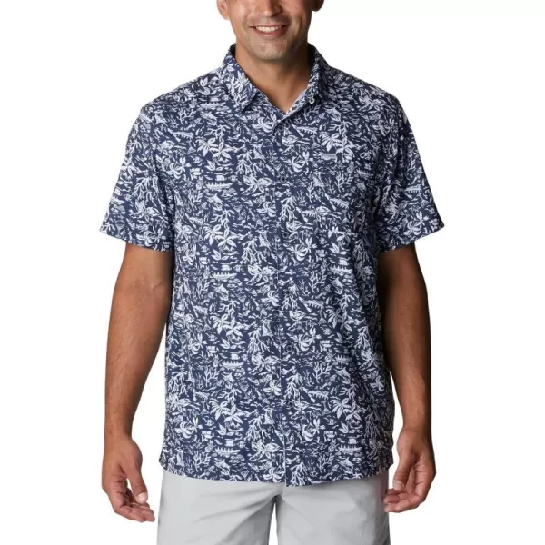 Collegiate Navy Kona Print