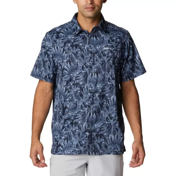 Collegiate Navy Tropic Pen Print