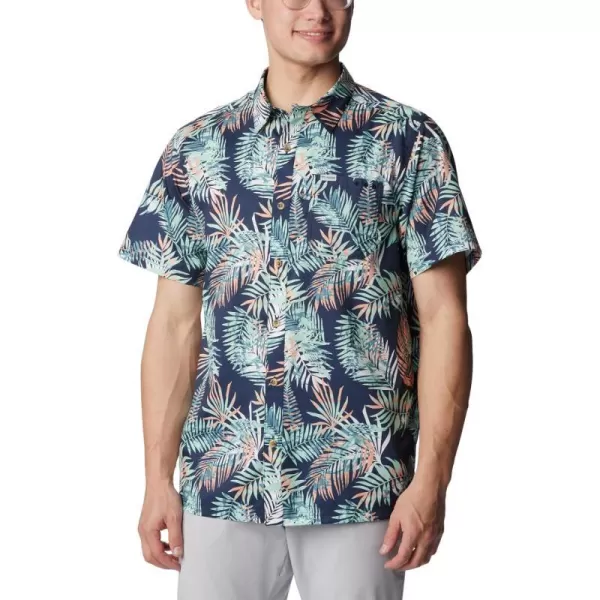 Columbia Mens Super Slack Tide ShirtMint Cay Tunatropic Print