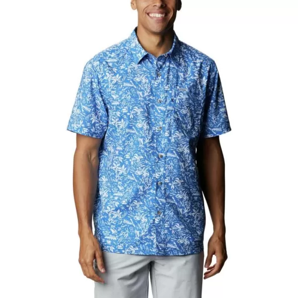 Columbia Mens Super Slack Tide ShirtVivid Blue Kona Print