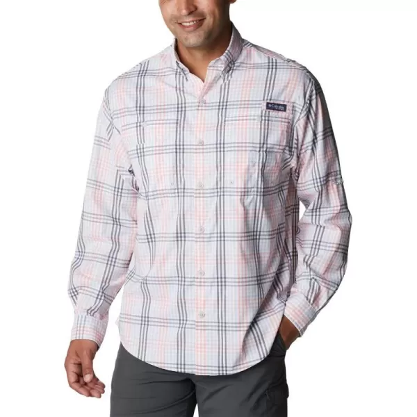 Columbia Mens Super Tamiami Ls ShirtCool Grey Blanket Gingham