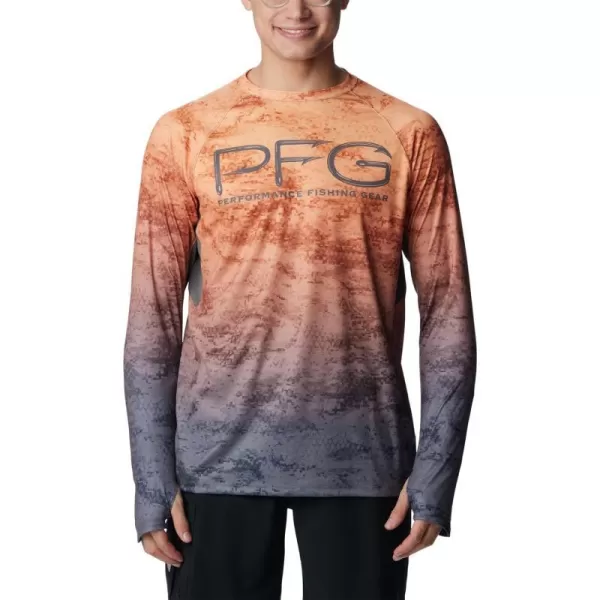 Orange Blast Pfg Camo Gradient