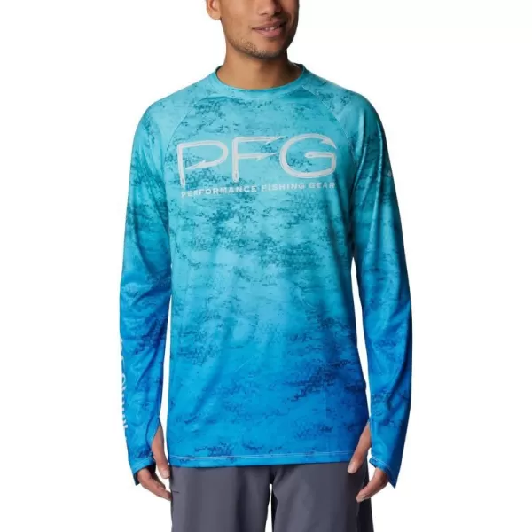 Turquoise Pfg Camo Gradient