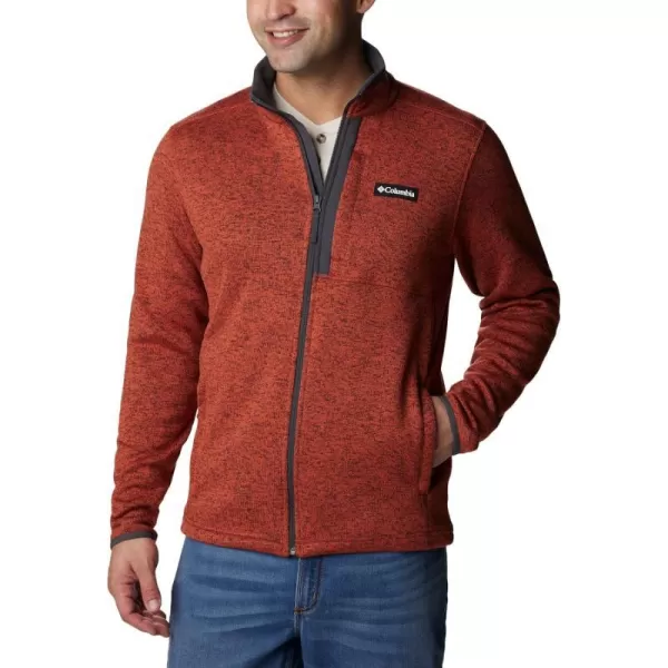 Columbia Mens Sweater Weather Full ZipWarp Red Heather