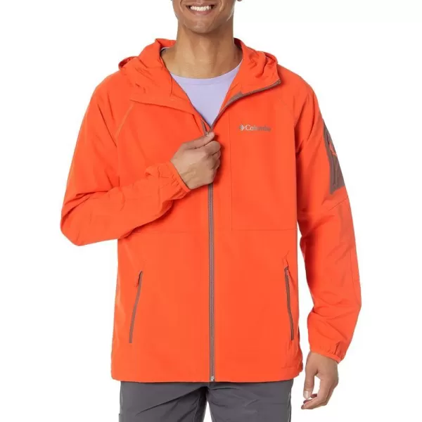 Columbia Mens Tall Heights Hooded SoftshellSpicy