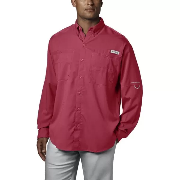 Columbia Mens Tamiami Ii Long Sleeve ShirtSunset Red