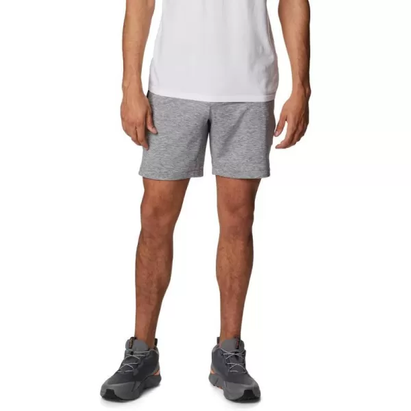 Columbia Mens Tech Trail Knit ShortCity Grey Heather