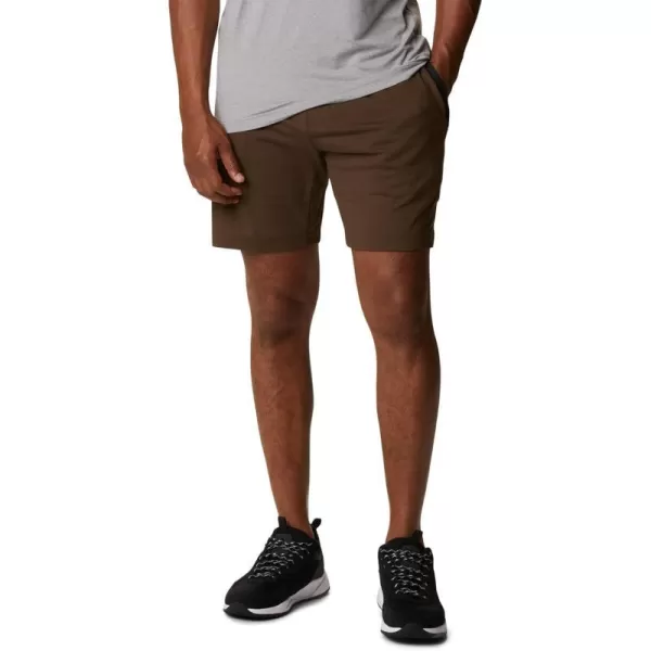 Columbia Mens Tech Trail Knit ShortOlive Green