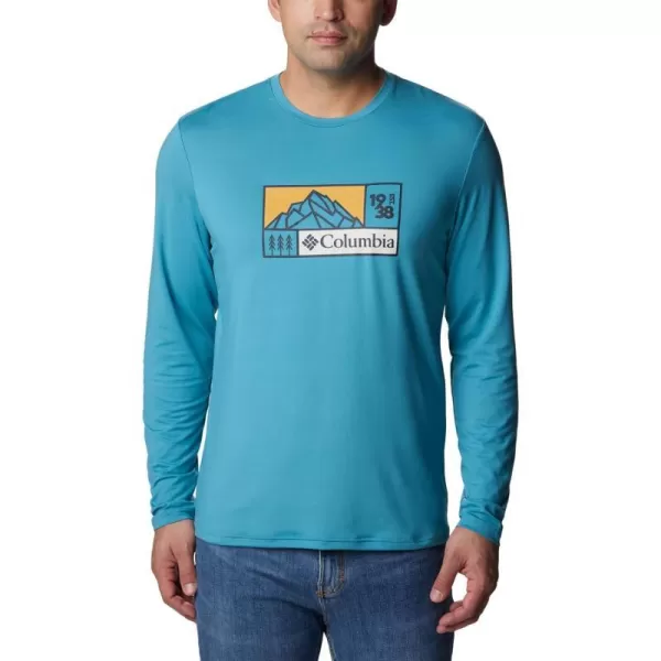 Columbia Mens Tech Trail Ls GraphicShastaHike Icon Graphic