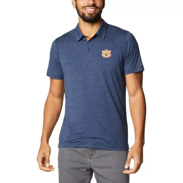 Columbia Mens Tech Trail PoloAuburn Tigers Aub  Collegiate Navy