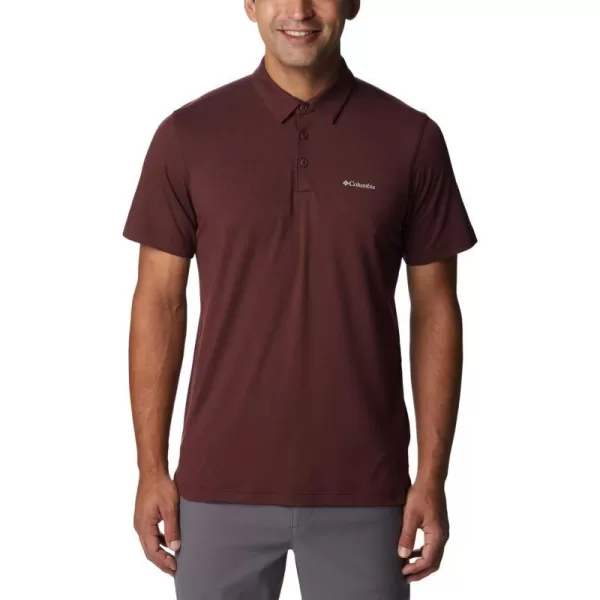 Columbia Mens Tech Trail PoloElderberry