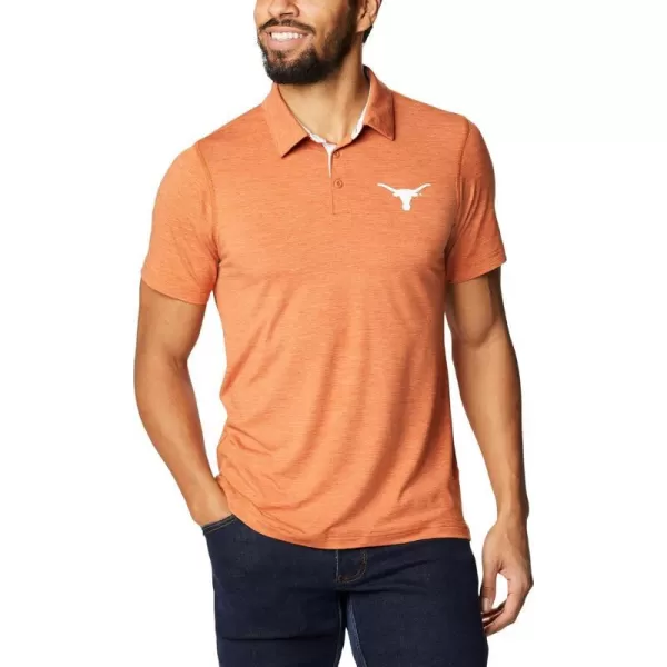 Columbia Mens Tech Trail PoloTexas Longhorns Tex  Cedar