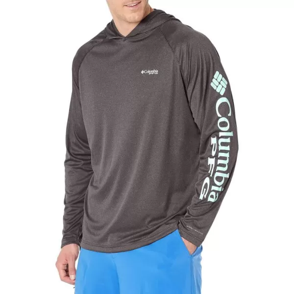 Columbia Mens Terminal Tackle Heather HoodieBlack HeatherGulf Stream LogoBlack