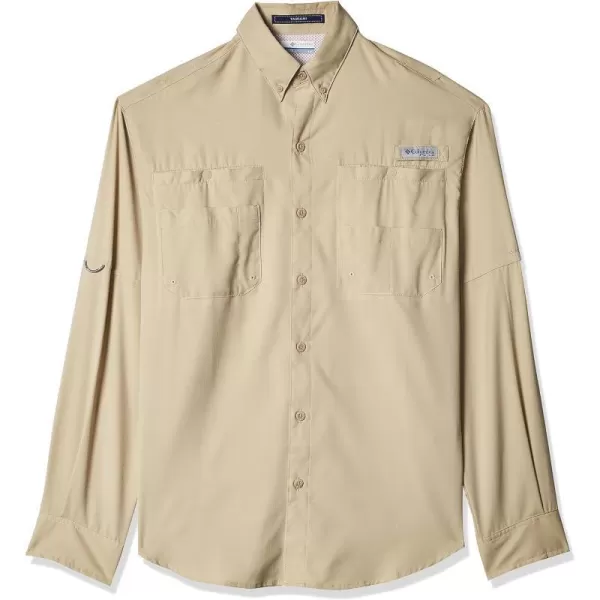 Columbia Mens Terminal Tackle Heather Long Sleeve ShirtFossil