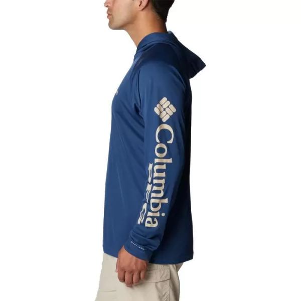 Columbia Mens Terminal Tackle HoodieCarbonAncient Fossil Logo