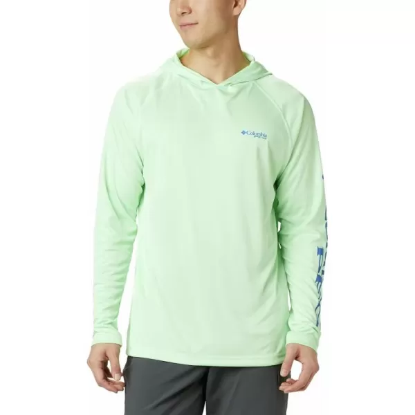 Columbia Mens Terminal Tackle HoodieKey WestVivid Blue Logo