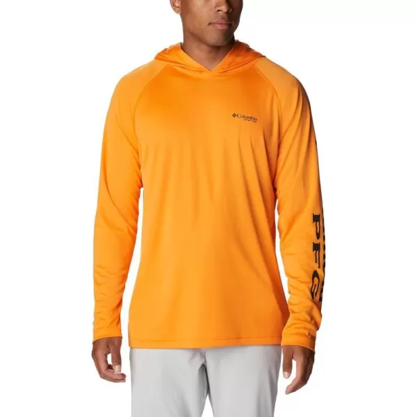 Columbia Mens Terminal Tackle HoodieOrange BlastBlack Logo