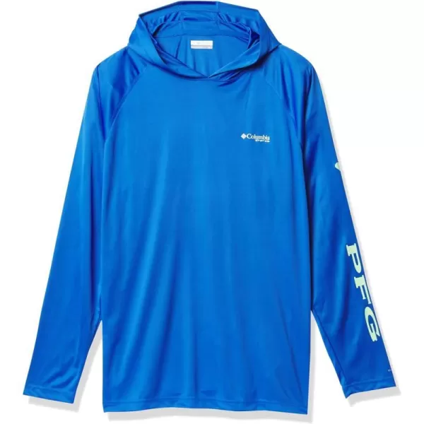 Columbia Mens Terminal Tackle HoodieVivid BlueKey West Logo