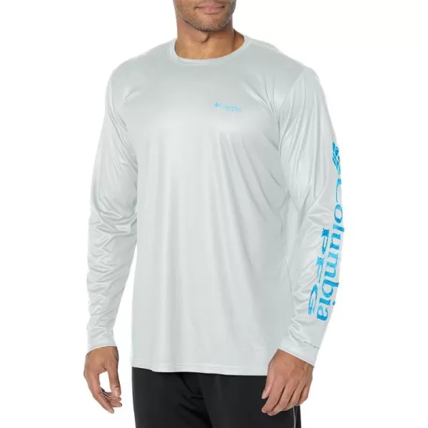 Columbia Mens Terminal Tackle Long Sleeve Shirt Wicking MaterialCool GreyRiptide Pfg Camo