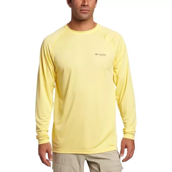 Columbia Mens Terminal Tackle Long Sleeve Shirt Wicking MaterialLemon WhipMarlin