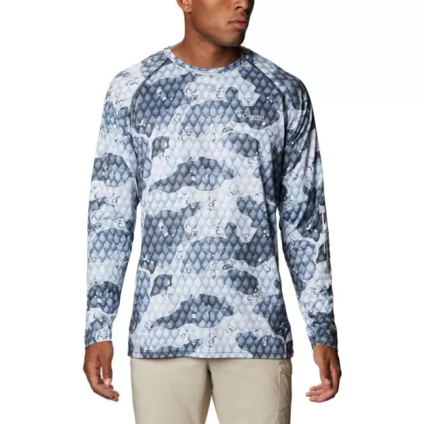 Columbia Mens Terminal Tackle Long Sleeve Shirt Wicking MaterialTarpon Camo