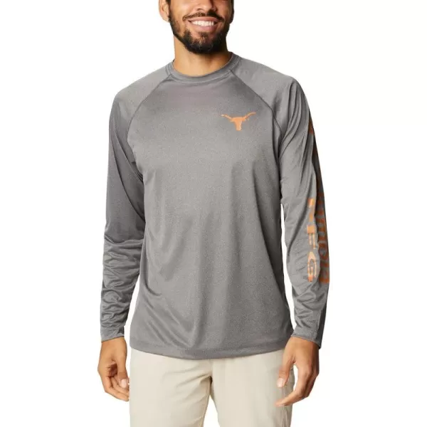 Columbia Mens Terminal Tackle Long Sleeve Shirt Wicking MaterialTexas Longhorns 20