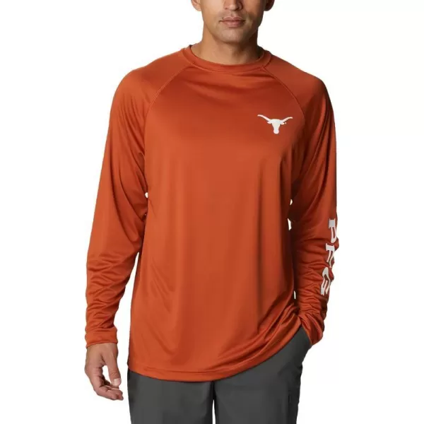 Columbia Mens Terminal Tackle Long Sleeve Shirt Wicking MaterialTexas Longhorns 28