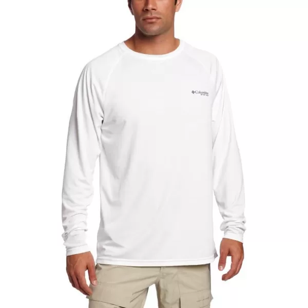 Columbia Mens Terminal Tackle Long Sleeve Shirt Wicking MaterialWhiteBass 2