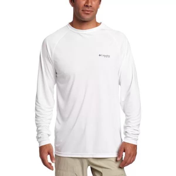 Columbia Mens Terminal Tackle Long Sleeve Shirt Wicking MaterialWhiteOffshore Slam 2