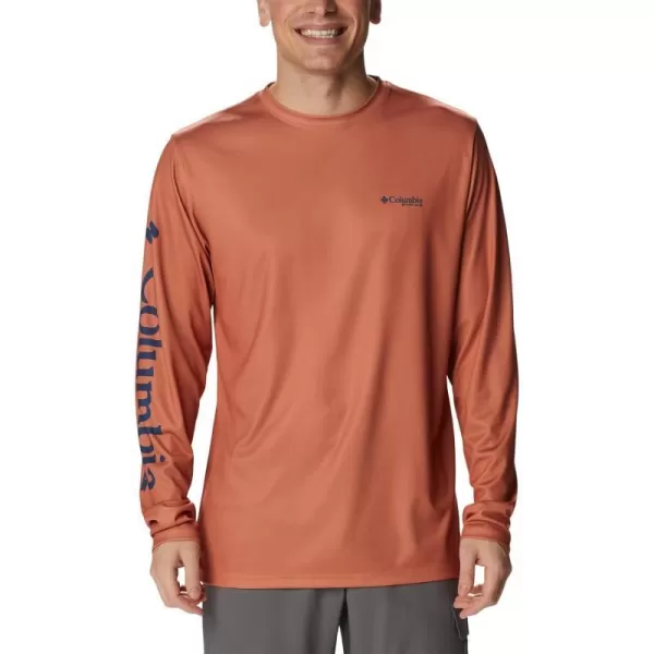 Columbia Mens Terminal Tackle PFG Carey Chen LsIsland OrangePelagic Trio