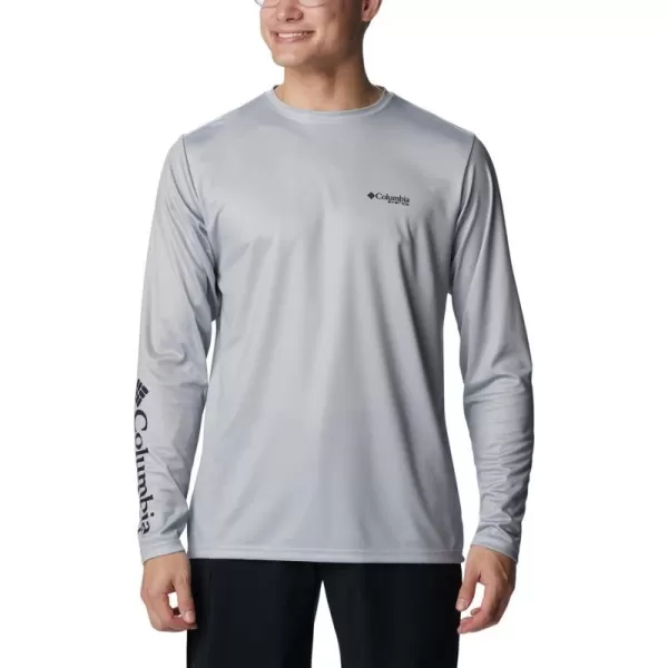 Columbia Mens Terminal Tackle PFG Statetriot Long SleeveCool GreyWhite La