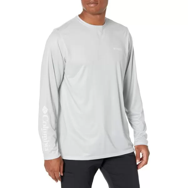 Columbia Mens Terminal Tackle PFG Statetriot Long SleeveCool GreyWhite Sc