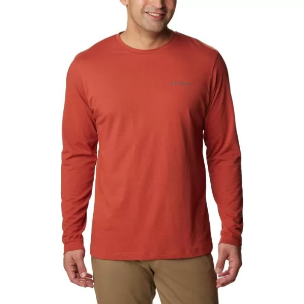 Columbia Mens Thistletown Hills Long Sleeve CrewWarp Red