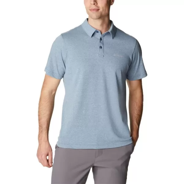 Columbia Mens Thistletown Hills PoloDark MountainSky Blue