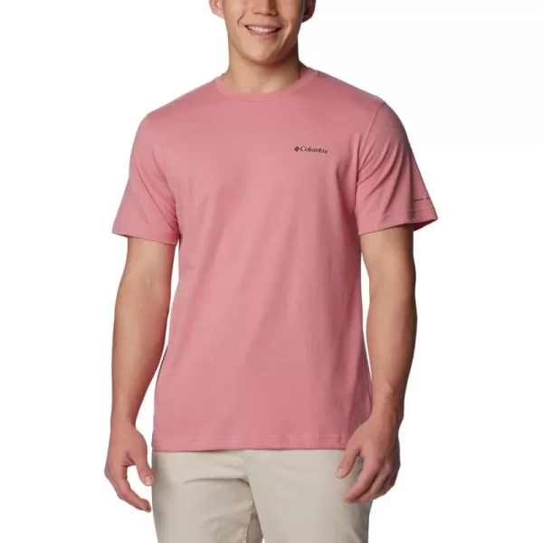 Columbia Mens Thistletown Hills Short SleevePink Agave