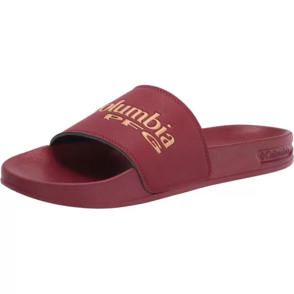 Columbia Mens Tidal Ray PFG Slide Sport SandalRed JasperLight Camel