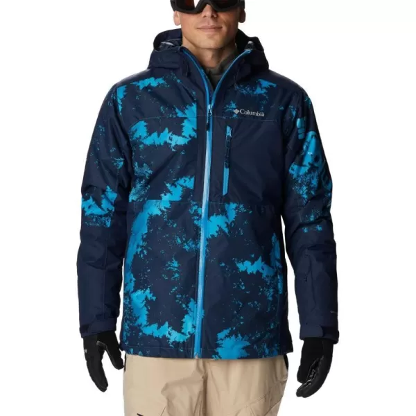 Columbia Mens Timberturner Ii JacketCompass Blue Look Up PrintCollegiate Navy