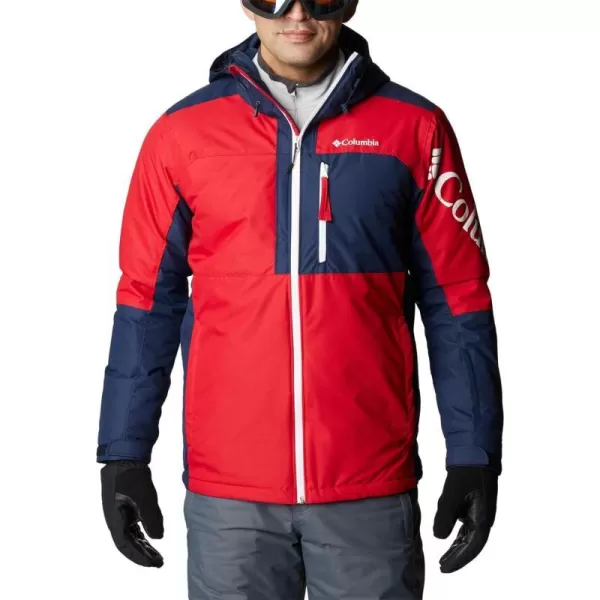 Columbia Mens Timberturner Ii JacketMountain RedCollegiate Navy