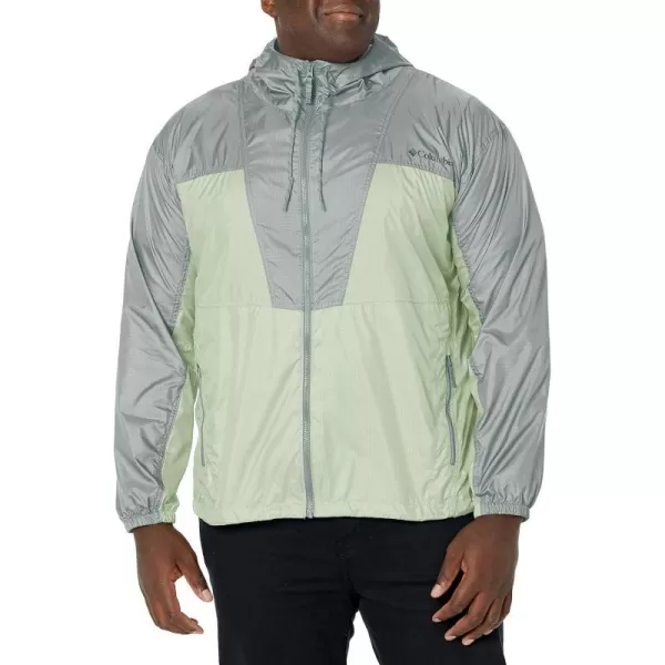 Columbia Mens Trail Traveler WindbreakerIce GreenNiagara