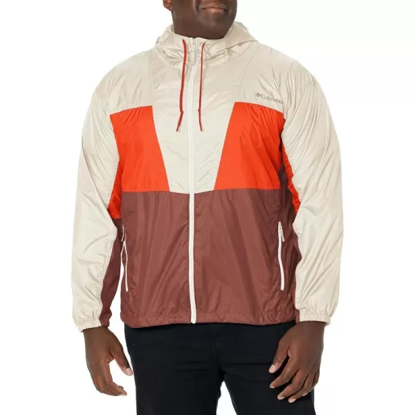 Columbia Mens Trail Traveler WindbreakerLight RaisinSpicyChalk