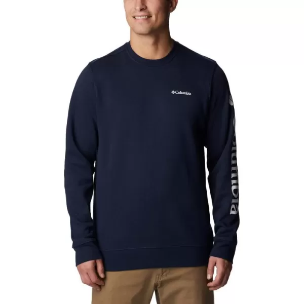 Columbia Mens Trek CrewCollegiate NavyCsc Sleeve Logo