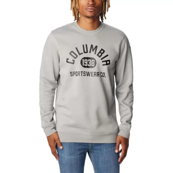 Columbia Mens Trek CrewColm Grey Hthr College Life Graphic