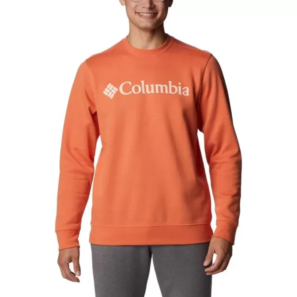 Columbia Mens Trek CrewDesert OrangeCsc Stacked Graphic